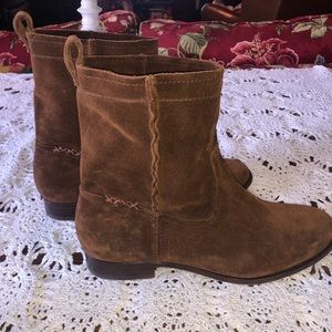 Frye Brown Suede Boots